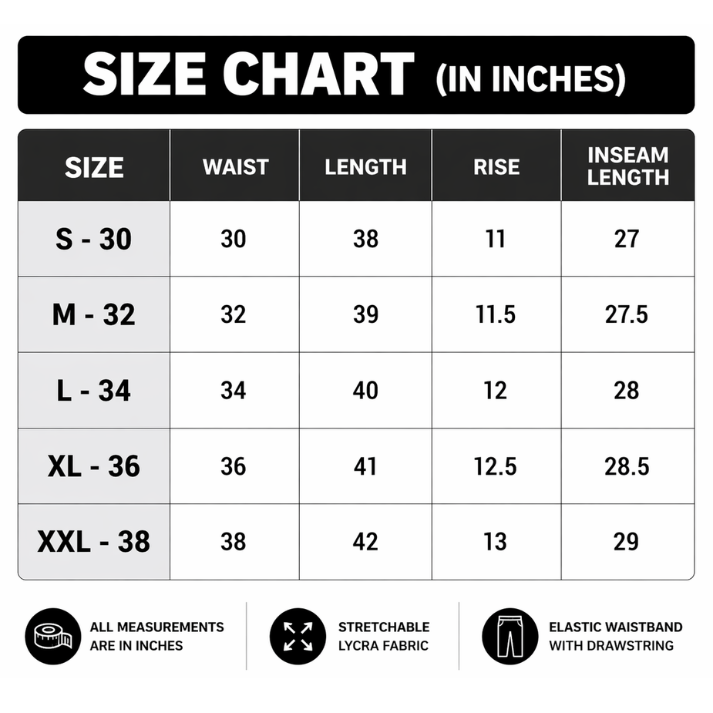 Men's High-Stretch Lycra Pants | Pack of 2 - Black & Grey