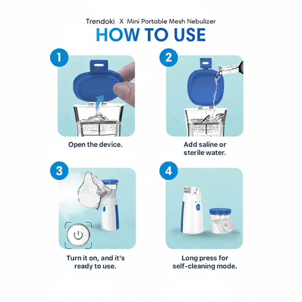 Instant Relief, Anywhere | Silent & Portable Nebulizer