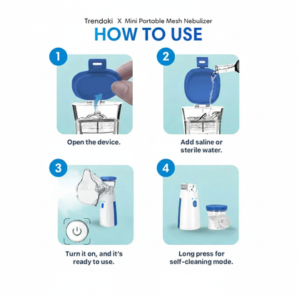 Instant Relief, Anywhere | Silent & Portable Nebulizer