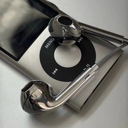 Relaxzo™ Chrome Wired Earphones