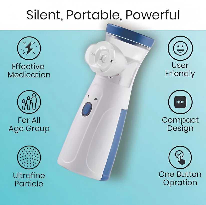 Instant Relief, Anywhere | Silent & Portable Nebulizer