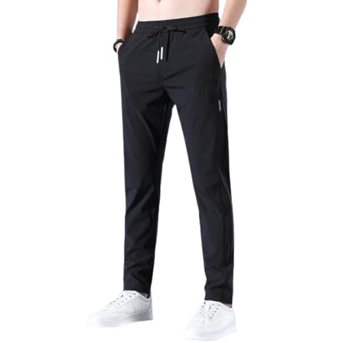 Men's High-Stretch Lycra Pants | Pack of 2 - Black & Grey