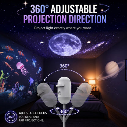 2-in-1 Galaxy Projector Night Lamp