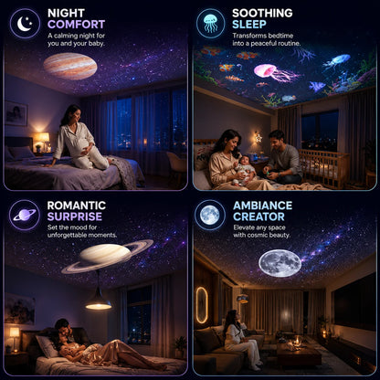 2-in-1 Galaxy Projector Night Lamp