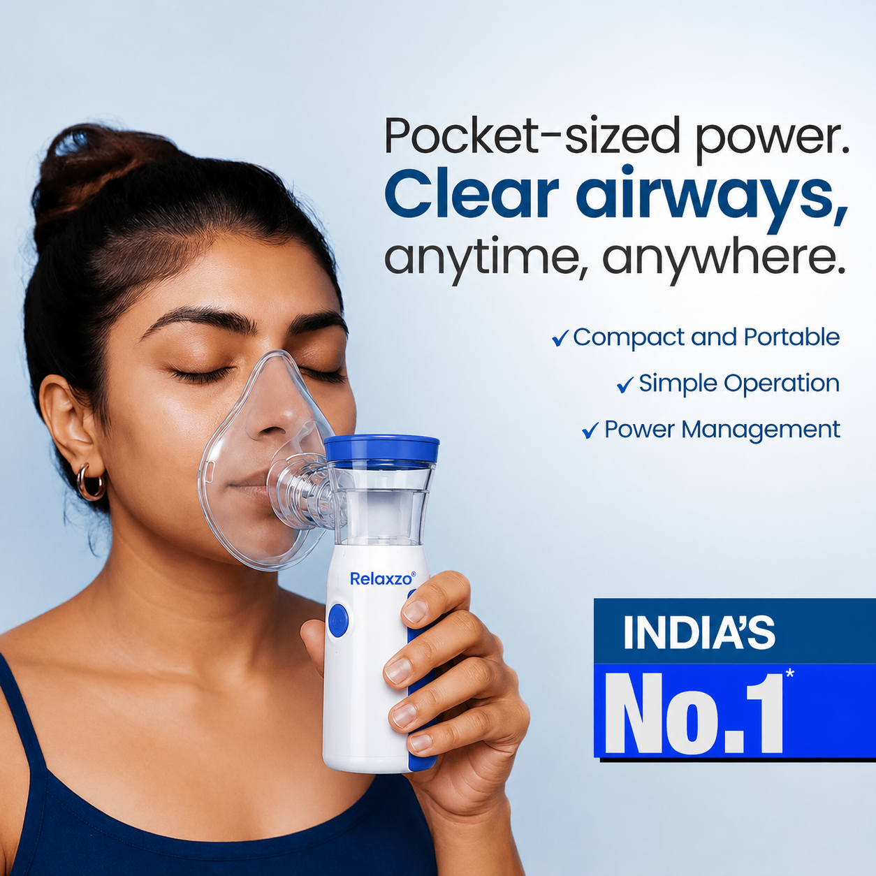 AirMist™ Portable Mesh Nebulizer