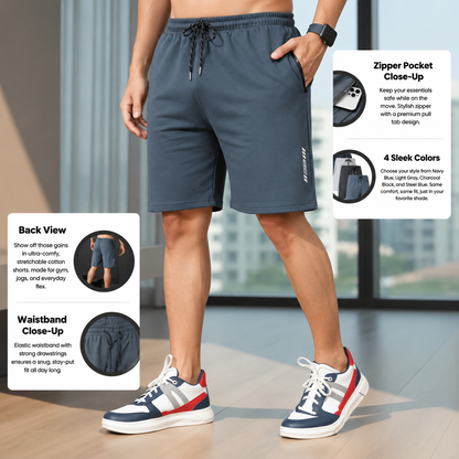 Men’s High-Quality Stretchable Shorts | Pack of 4
