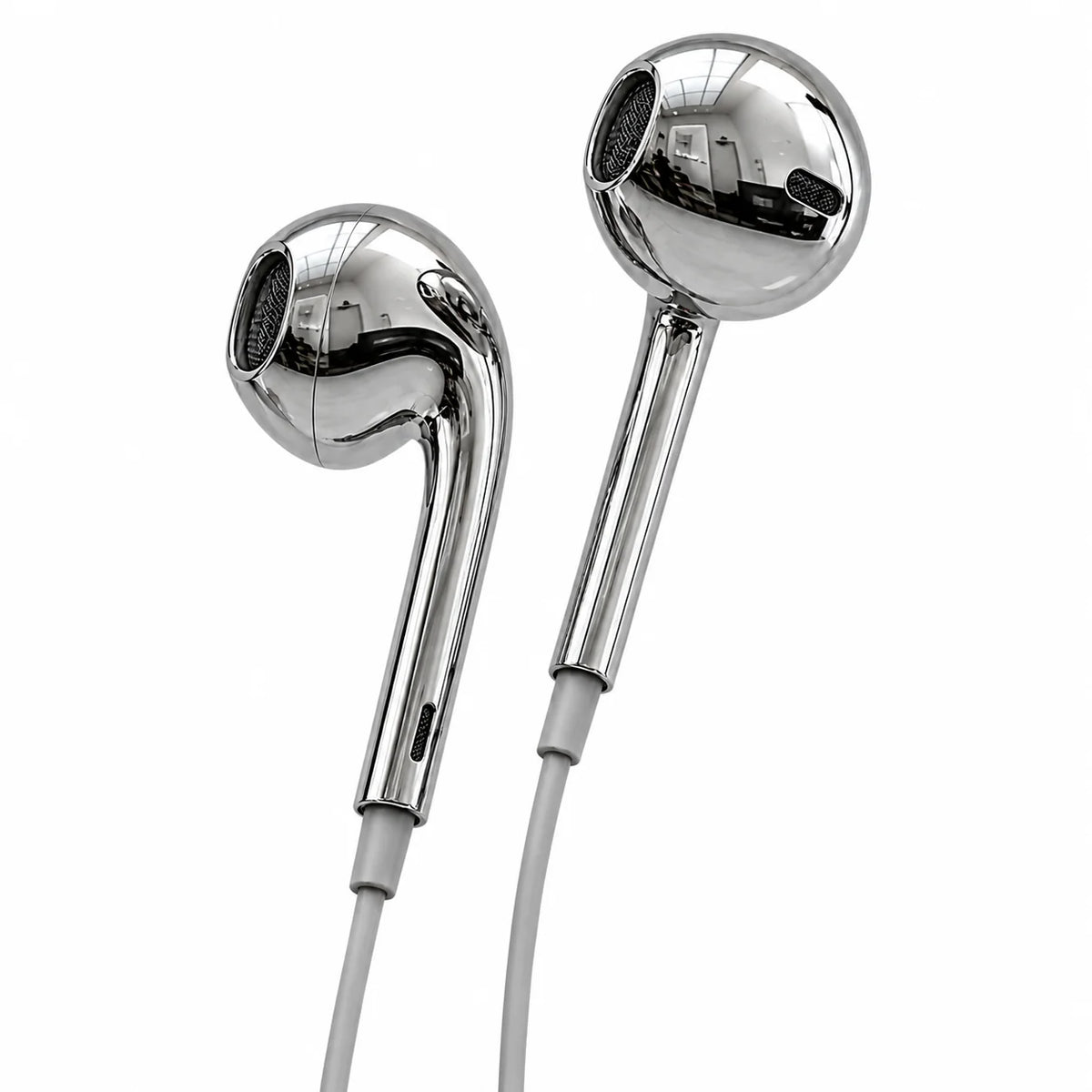 Relaxzo™ Chrome Wired Earphones