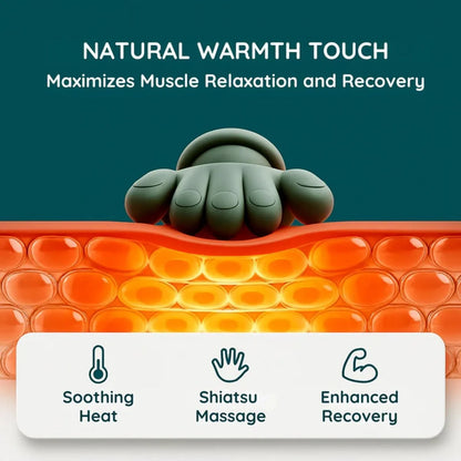 Relaxzo Neck, Shoulder & Back Massager for Body | Wireless Portable Heated Human Hand Design Massager for Pain Relief and Muscle Relax