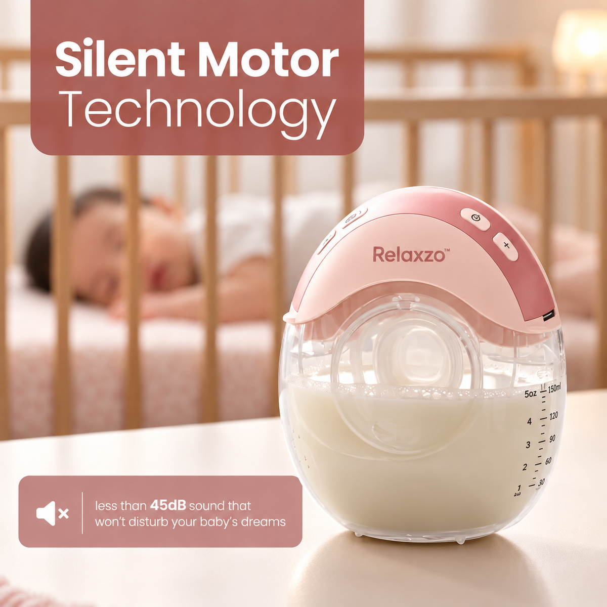 Relaxzo™ Handsfree Wearable Electric Breast Pump