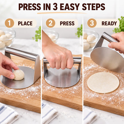 Stainless Steel Roti & Puri Dough Press