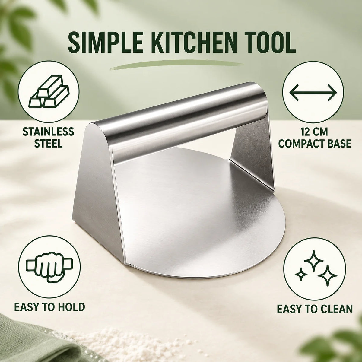 Stainless Steel Roti & Puri Dough Press