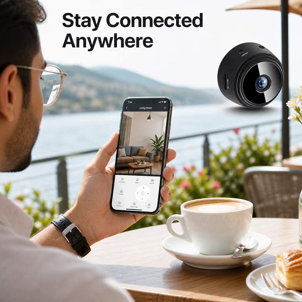 Mini Wireless Security Camera - 1080P HD Magnetic Camera with Night Vision & Motion Detection