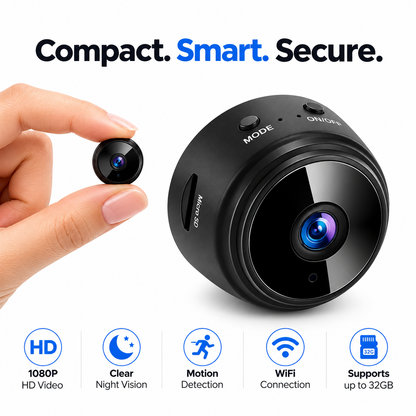 Mini Wireless Security Camera - 1080P HD Magnetic Camera with Night Vision & Motion Detection