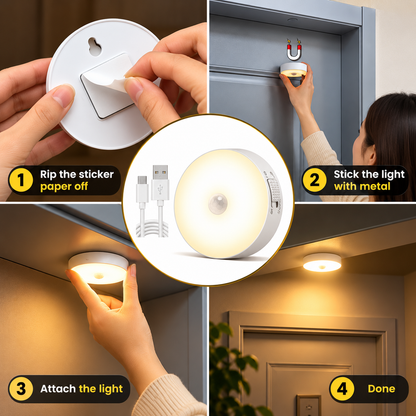 Smart Motion Sensor LED Light | Automatic Magnetic Light for Home & Wardrobe